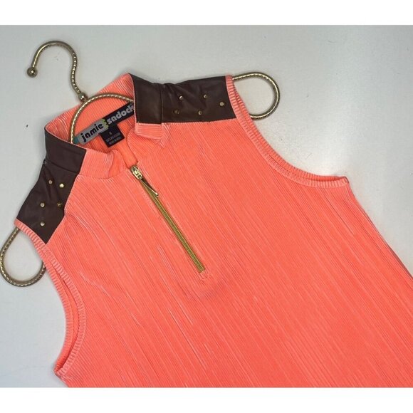 Jamie Sadock Wearable Art Deco Golf Tank Blouse Ladies Size S Funky Deadstock - Picture 6 of 6